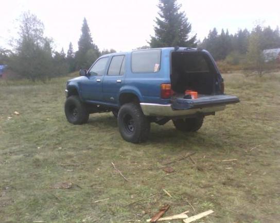 After taking off smoked tail lights, Back all opened up.