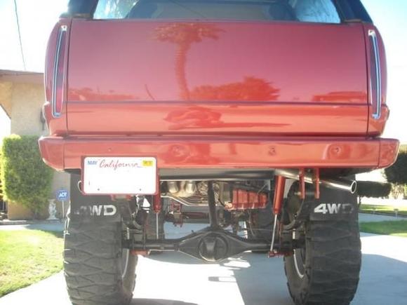 Dual Magnaflow, Caddi Tailights, Shaved back door and stock mudflaps