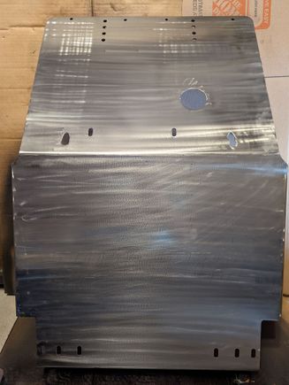 bud built skid, clear coated for rust proofness. no paint.