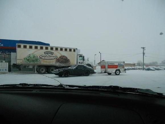 Leaving Sheridan WY on day 3.  It was -11 F that morning, a little brisk to say the least.  Sure am glad I fixed the heater before we left!