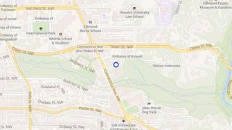 Map for 3883 Connecticut Avenue - Washington, DC