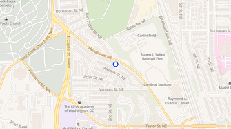 Map for Pleasant Hills Apartments at Catholic University - Washington, DC