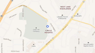 Map for Westlake Lodge Apartments - Bessemer, AL