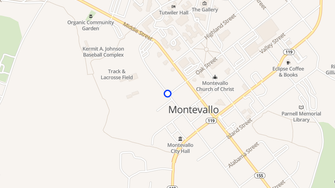 Map for College Park Apartments - Montevallo, AL