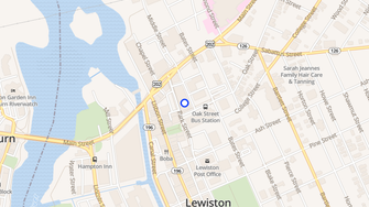 Map for Oak Park Apartments - Lewiston, ME