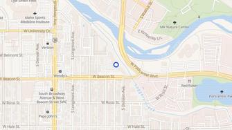 Map for Creek Bend Apartments - Boise, ID