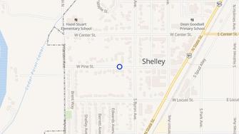 Map for West Pine Apartments - Shelley, ID