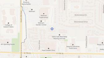 Map for East Ridge Apartments - Ammon, ID