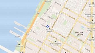 Map for 33 West End Avenue Apartments - New York, NY