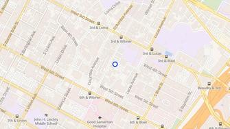 Map for Bentley City Lights Apartments - Los Angeles, CA