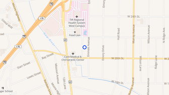 Map for Amelia Apartments - Tifton, GA