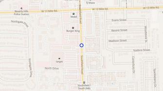 Map for Country Corner Apartments - Southfield, MI