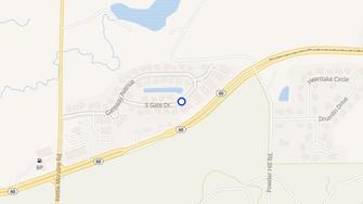 Map for Powder Hill Terrace - Hartford, WI