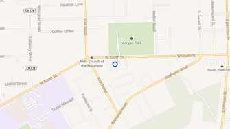 Map for Morgan Park Apartments - Alvin, TX