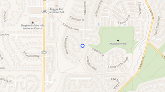 Map for Sycamore Hills Apartments - Littleton, CO