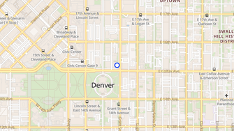 Map for Argonaut Apartments - Denver, CO