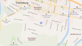 Map for Riverbend Apartments - Clarksburg, WV