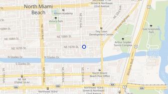 Map for North Shore Apartments - North Miami Beach, FL