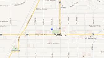 Map for Apple Apartments - Worland, WY