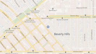 Map for Savoy Apartments - Beverly Hills, CA