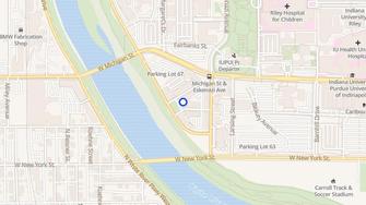 Map for IUPUI Campus Housing - Riverwalk Apartments - Indianapolis, IN