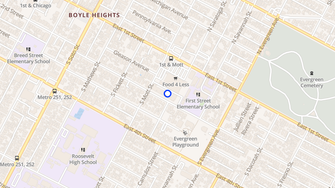 Map for Casa de las Hermanitas Apartments - Los Angeles, CA