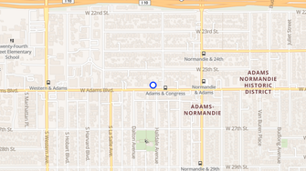 Map for Adams Congress Apartments  - Los Angeles, CA