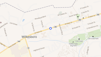 Map for Rose Glen Village - Wilkesboro, NC