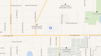 Map for Eustis Manor Apartments - Eustis, FL