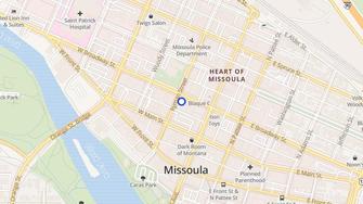 Map for Palace Apartments - Missoula, MT