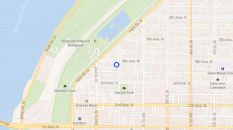 Map for Blackstone Apartments - Great Falls, MT