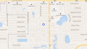 Map for Conway Club Apartments - Orlando, FL