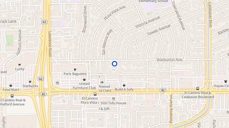 Map for Briarwood Garden Apartments - Santa Clara, CA