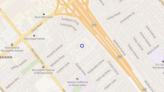 Map for Monte Alban Apartments - San Jose, CA