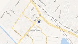 Map for Sherwood Forest Apartments - Port Arthur, TX