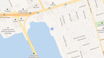 Map for Bayou Shores - Galveston, TX