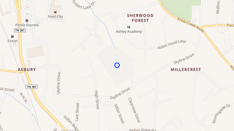 Map for Foxglen Townhouses - Johnson City, TN