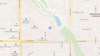 Map for Shadow Brook - Scottsdale, AZ