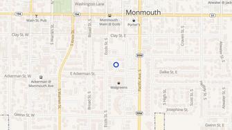 Map for Franklin Place Apartments - Monmouth, OR