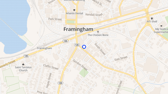 Map for Tribune Apartments - Framingham, MA