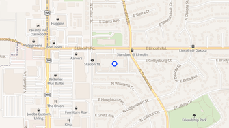 Map for Lincoln Village Apartments - Spokane, WA