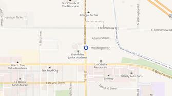 Map for Grandview Square - Grandview, WA