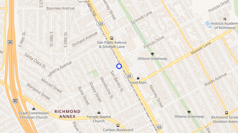 Map for Hillside Gardens Apartments - El Cerrito, CA