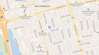 Map for Allston House Apartments - Berkeley, CA