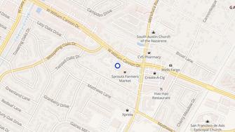 Map for Cheshire Garden Apartments - Austin, TX