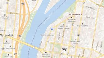 Map for The Hudson - Troy, NY