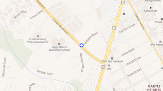 Map for Monticello Square Apartments - Fredericksburg, VA
