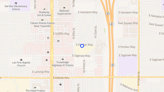 Map for Palm Plaza Apartments - Fresno, CA