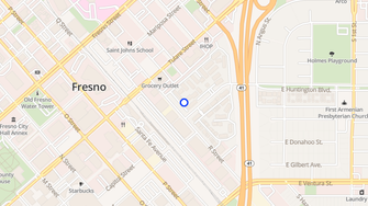 Map for Villa Santa Fe Apartments - Fresno, CA
