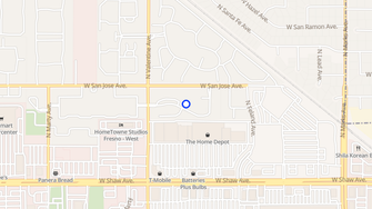 Map for Hyde Park Apartments - Fresno, CA